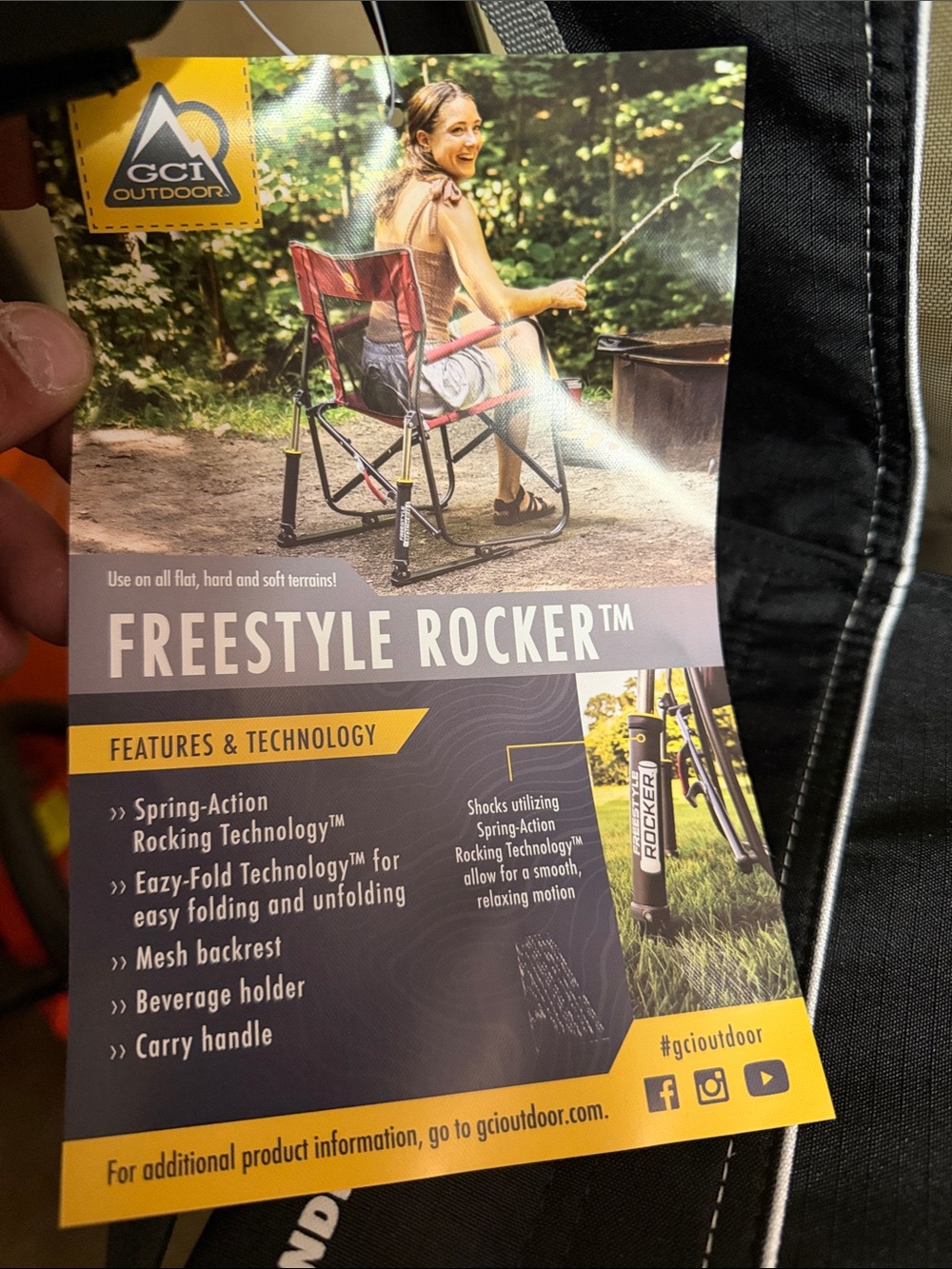 GCI Outdoor Freestyle Rocker Mesh Chair - Picture 2 of 3